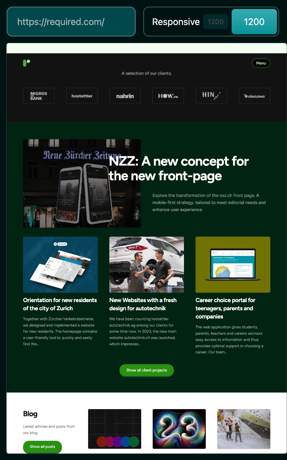 A Screenshot of a the ScaleView app.